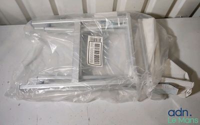 a plastic bag with a laptop inside of it