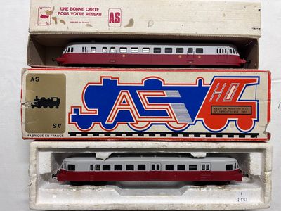 AS ECHELLE HO 1/87Autorail Sncf Abj 2 Xbdp 3113 Ep. 3 Sans Moteur + Boite EUR 59,99 - FR