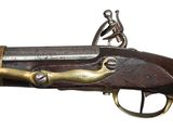 a close up of a gun on a white background with a white background