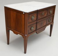 Commode à ressaut central en bois de placage (photo 5)