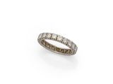a diamond and white gold ring