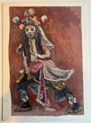 Jos Henri PONCHIN (1897 - 1981), "Personnage en costume".