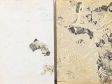 two pages of old newspaper with a picture of a baseball player on them