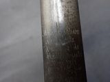 a close up view of a baseball bat with writing on it