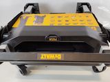 a close up of a table with a power tool on top of it