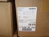 a box with a price label on it sitting on the floor