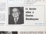 newspaper article with a picture of a man in a suit and tie