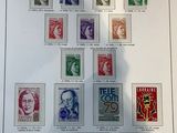 a picture of a picture of a collection of stamps on display