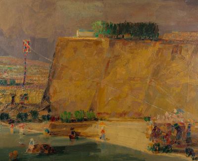 Cricor CARABETIAN (1908-1993) Falaises en bord de mer