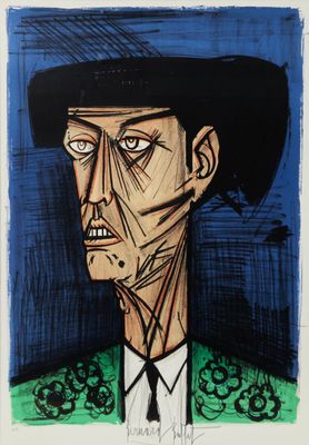 une image représentant le dessin d'un homme portant un chapeau et une cravate