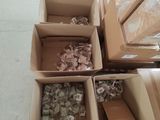 several boxes of cardboard are stacked on top of each other