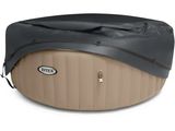 un gros plan d'un jacuzzi gonflable sur fond blanc