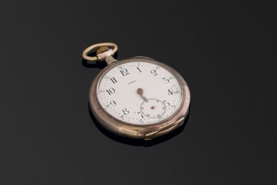 Montre à ancre à 24 heures en argent Omega