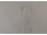 drawing of a person with a hoodie and a hoodie over their head