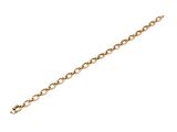 a close up of a gold chain on a white background