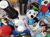 a pile of toys and other items that are on a table