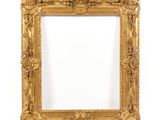 a gold frame with a white background and a white background