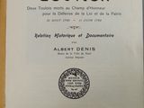 an old book with a black and white title on it
