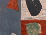 an image of a painting with different shapes and colors on it