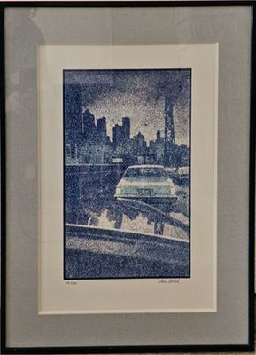 Alain VALTAT (né en 1943) Rue citadine