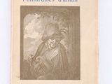 un vieux livre avec l'image d'un homme avec un chapeau