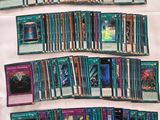 a close up of a bunch of cards sitting on top of a table