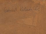 a brown piece of paper with writing on it