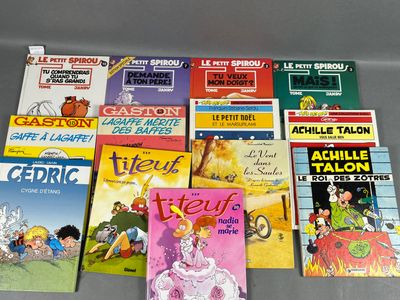 BANDES-DESSINEES - JEUNESSE. Réunion de 13 albums (états divers):