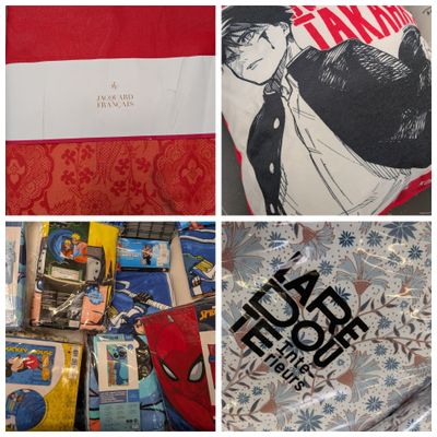 de nombreuses photos présentant une grande variété de t-shirts exposés