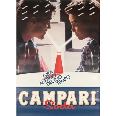 Campari Soda" [The Lovers]. Affiche offset [Non-feuille]