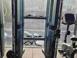 a view of a gym room from the inside of the building