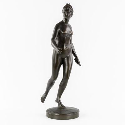 Jean Antoine Houdon (1741-1828) 'Diane', bronze patiné.
