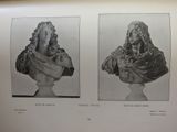 two black and white photographs of busts of men in different styles