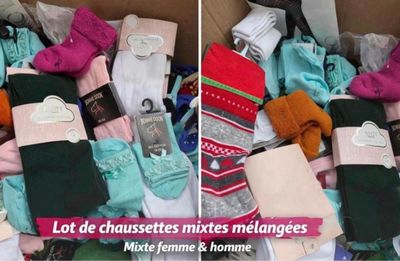 deux photos d'une boîte remplie d'objets divers