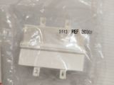 a picture of a white electrical outlet on a white surface