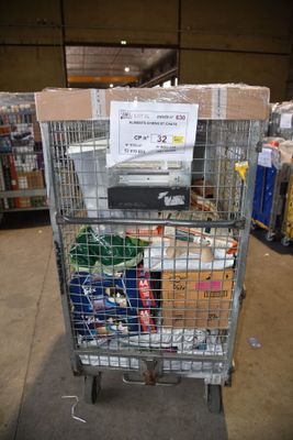 a shopping cart that has a lot of items in it