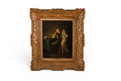 une image d'un tableau représentant un homme et une femme debout l'un à côté de l'autre