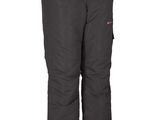 une photo d'un pantalon de neige noir sur fond blanc
