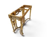 Console en bois richement sculpté et doré. (photo 6)