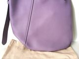 lanvin purple leather shoulder bag