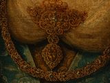 an image of a painting of a woman with a necklace on her neck