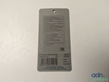 a close up of a cell phone on a table with a barcode