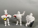 three toy figurines of a chef, cook, and a chef