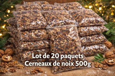 Lot de 20 paquets de cerneaux de noix DDM fin 05/2026 - Poid…