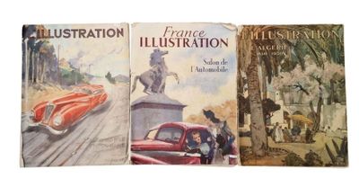trois livres sur un fond blanc, avec une voiture rouge et un homme dans cette voiture rouge
