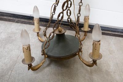 LUSTRE En bronze à double patine