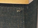 an image of a close up of a table with a basket on it