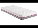gros plan d'un matelas sur fond blanc