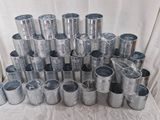 a pile of tin cans stacked on top of each other