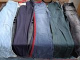 a pile of clothes that is sitting on top of a box
